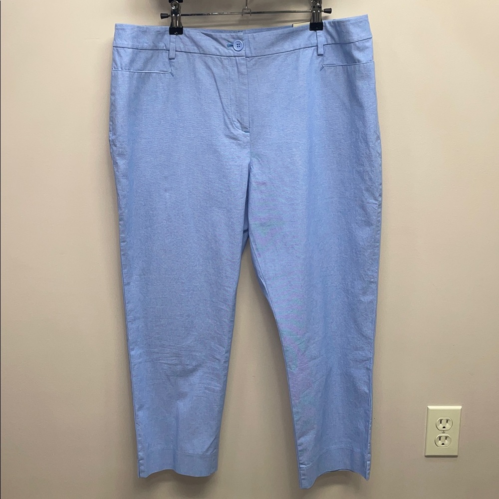 Talbots Light Blue Cropped Ankle Pants